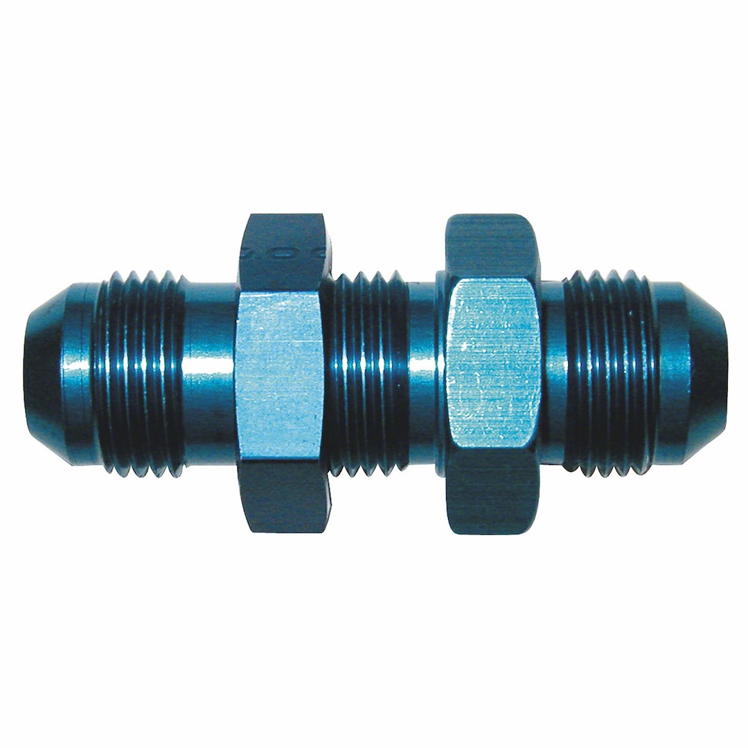 SpeedFX -4AN Blue Steel Bulkhead Flare Fitting (Part Number 560432)