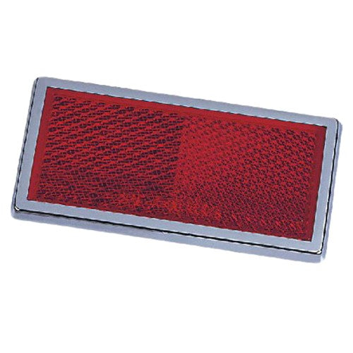 Hopkins 168SR Stick-On Reflectors - 4-3/8 x 1-1/8 Inch Red Reflective Stickers, Pack of 50