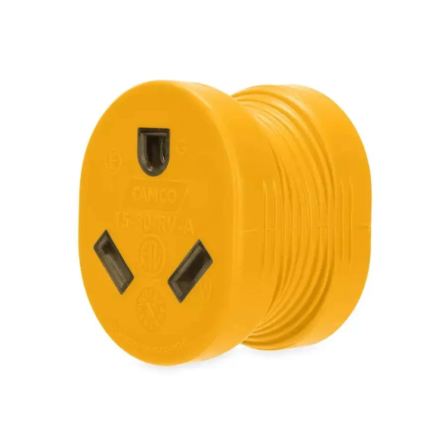 Camco 15M/30F AMP PowerGrip - Heavy-Duty Marine Power Cable by CAMCO