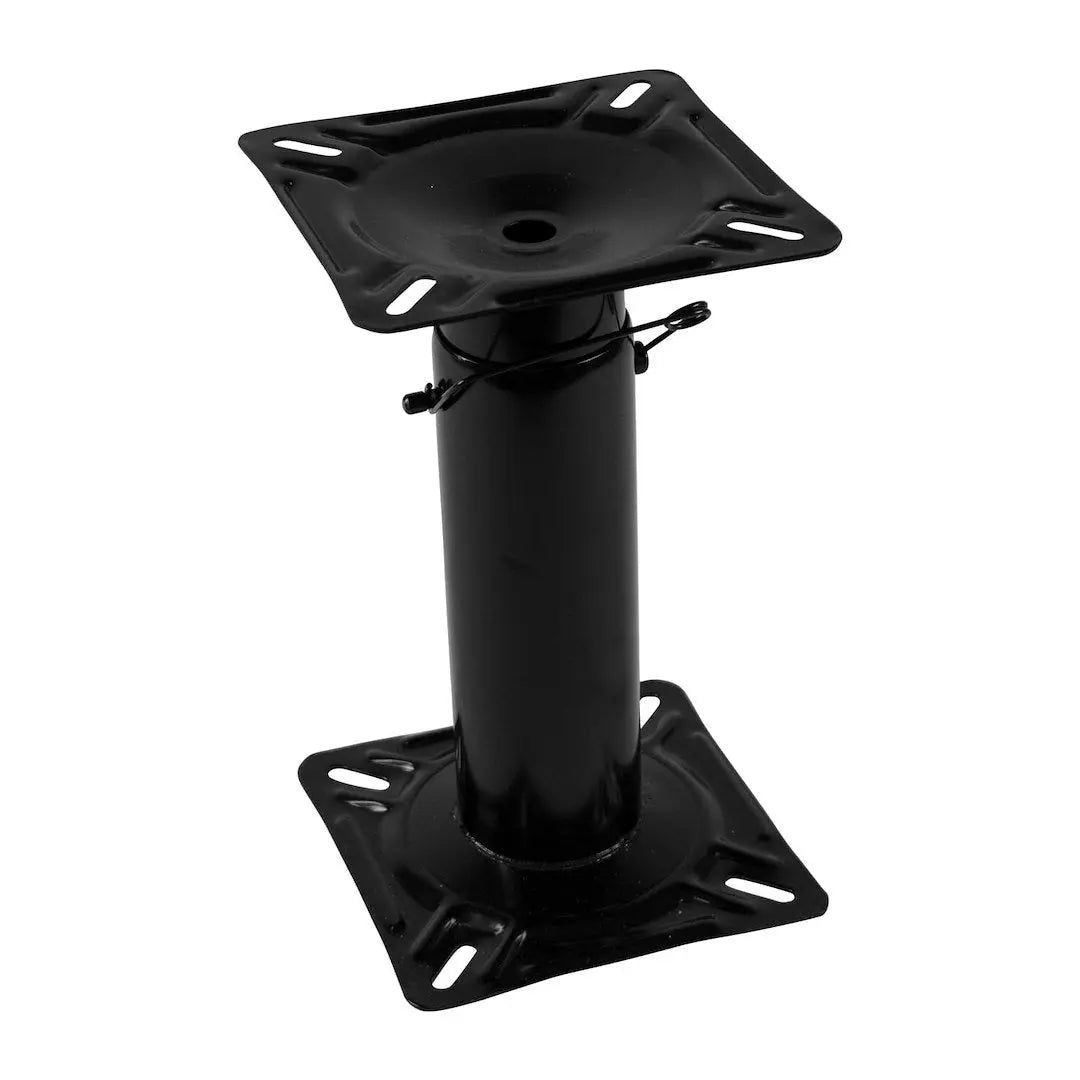 WISE SEATING Adjustable 12-18 ft Black Steel Pedestal - Durable and Reliable Support for Industrial Applications