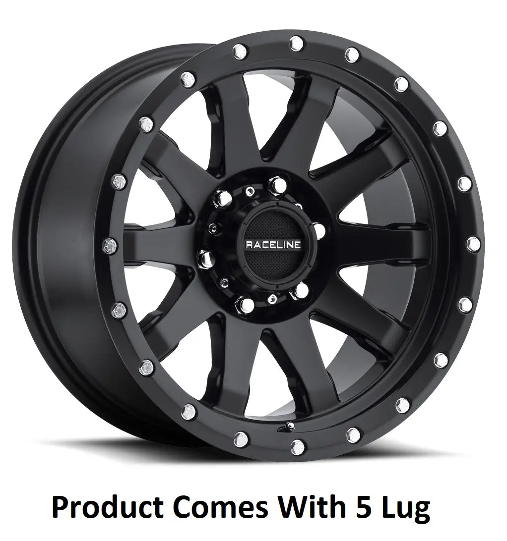 RACELINE 34B7855000 17x8.5 Inch Wheel with 5x127 Bolt Pattern