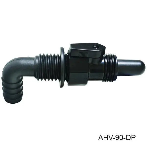 T-H Marine AHV90DP 3/4-Inch Black 90 Degree Aerator Head