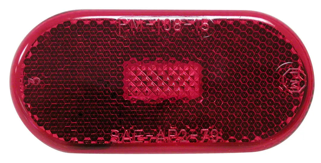 Peterson MFG V128R Oval Clearance Light Red for Commercial Vehicles
