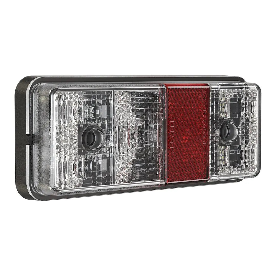 JW Speaker 0338101 12V/24V LED Stop, Turn, Back-Up Light with Reflector