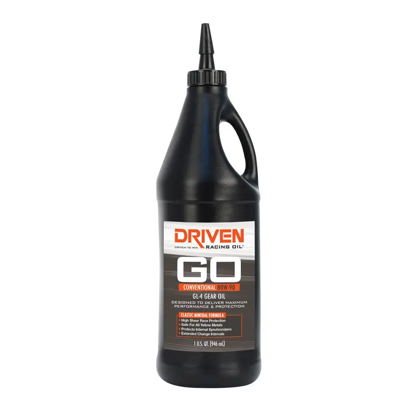 Driven Race 80W-90 GL-4 Gear Oil Quart - High-Performance Gear Lubricant
