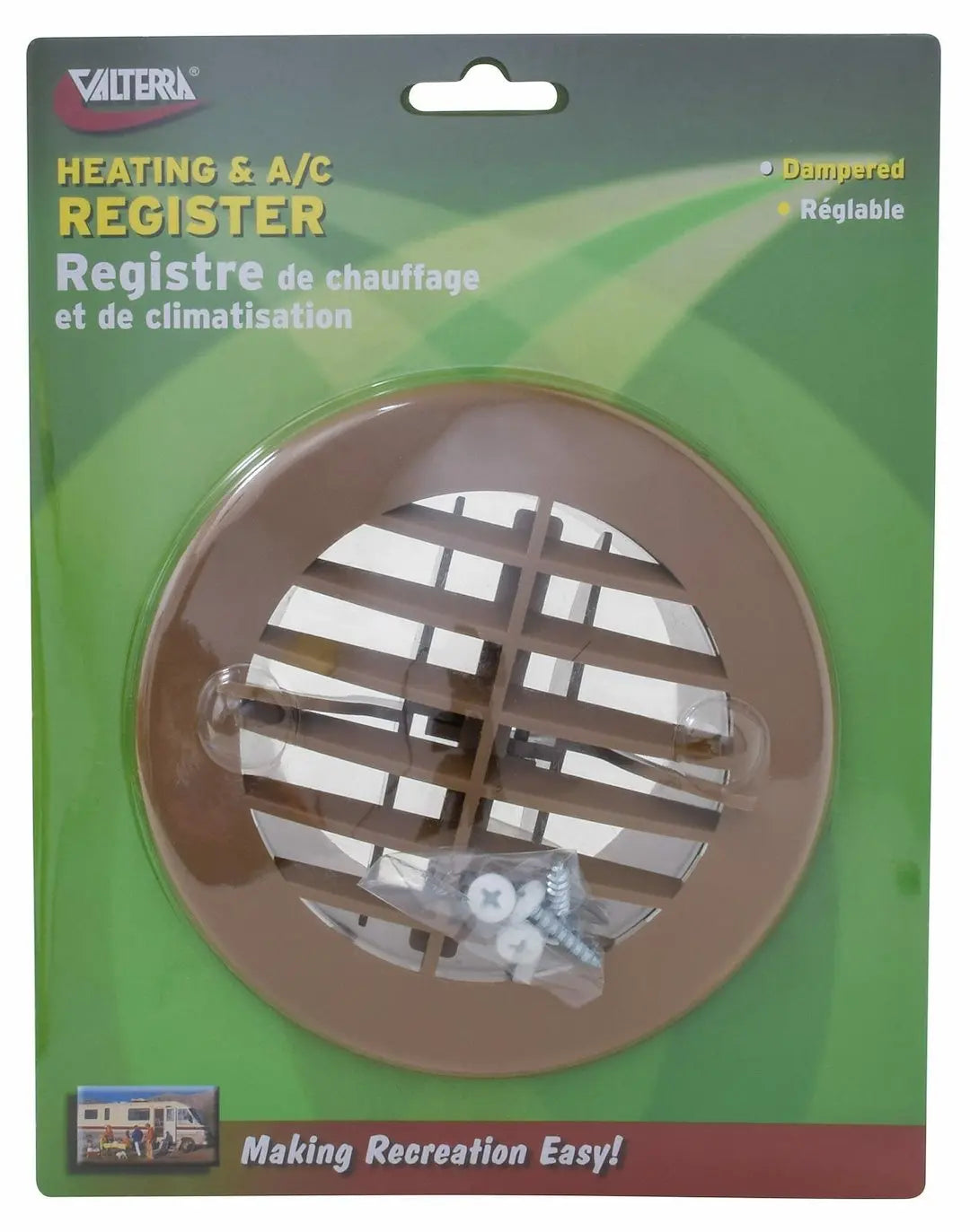 Valterra LLC Round Beige Register A103351VP for Ventilation and Airflow