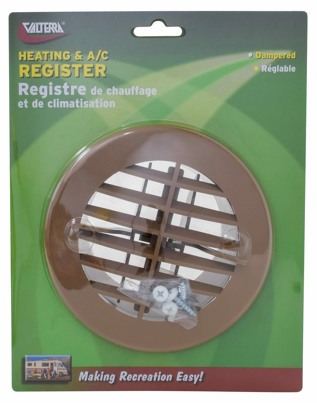 Valterra LLC Round Beige Register A103351VP for Ventilation and Airflow