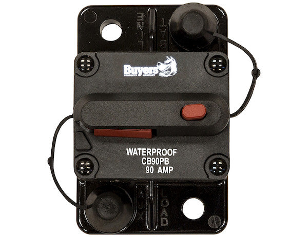 Buyers Prod Circuit Breaker 90 Amp Push-to-Trip CB90PB for Safe Electrical Protection