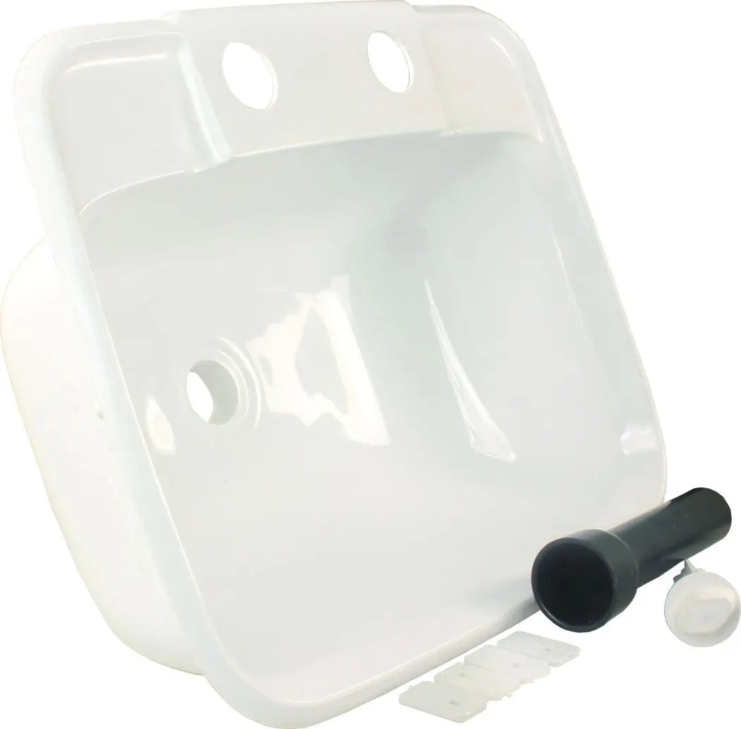 JR Products Molded Sink in White, Part Number 95351