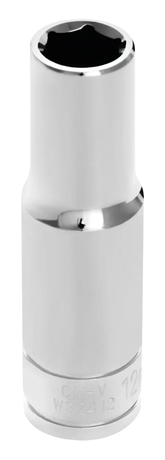 Perform Tool W32412 12mm Socket - Durable Chrome Vanadium Construction