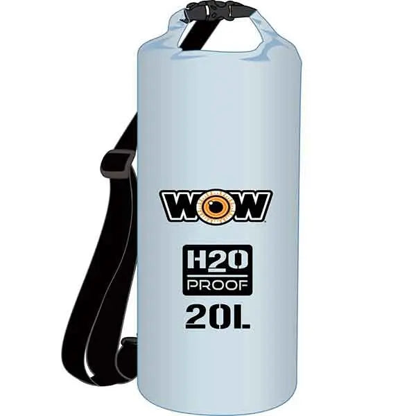 WOW SPORTS H2O Proof 20L Dry Bag Clear – Waterproof Storage for Outdoor Adventures
