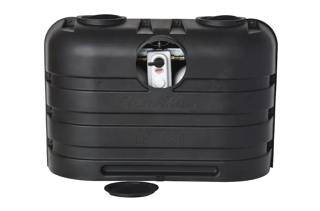 Flame King 20 lb Dual Propane Cover - Durable Protective Shelter for Gas Cylinders