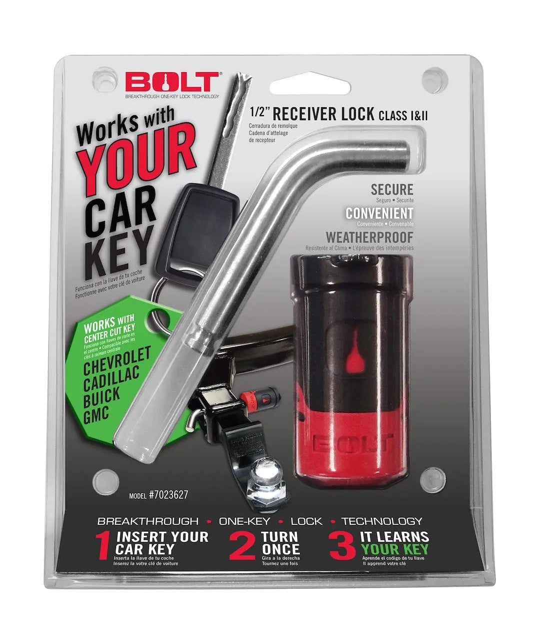 Strattec Security 7023627 1/2 Inch Receiver Lock for GM Vehicles