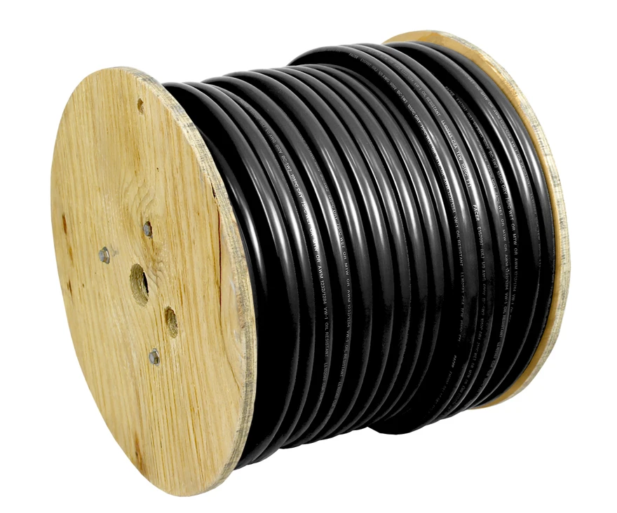 PACER WUL20BK250 2/0 AWG UL Black TC Wire, 250-Foot Reel