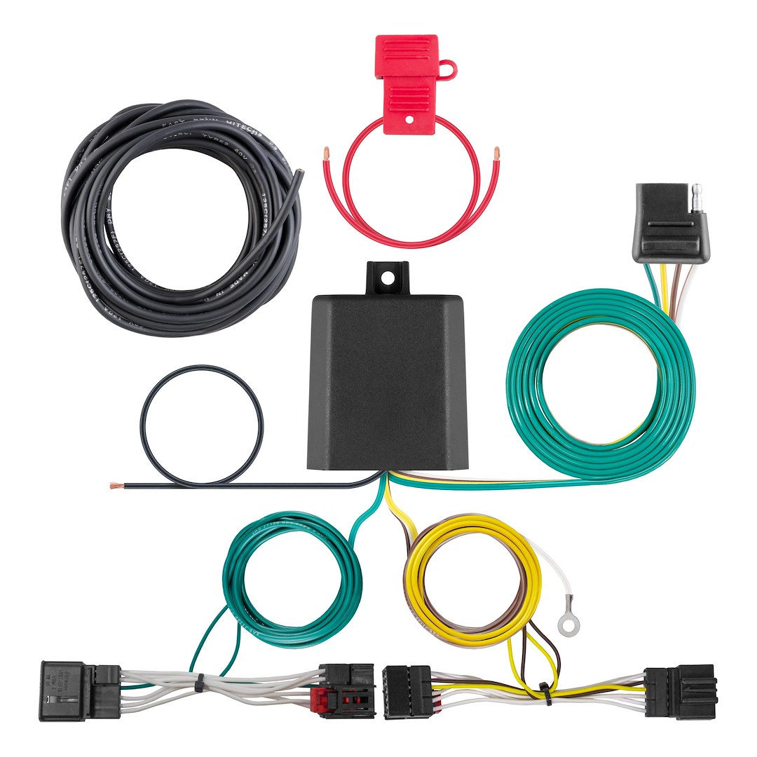 CURT Manufacturing Custom Wiring Harness 4-Way Flat Trailer Connector - Part #56440