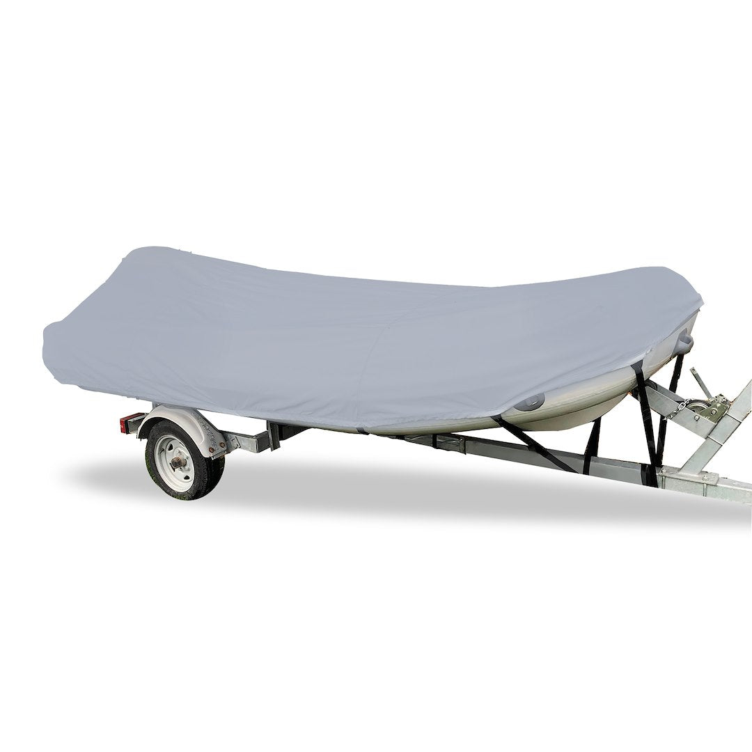 Carver 7INF10P10 Boat Cover for INF-10 Sport – Gray UV-Resistant Waterproof Protection