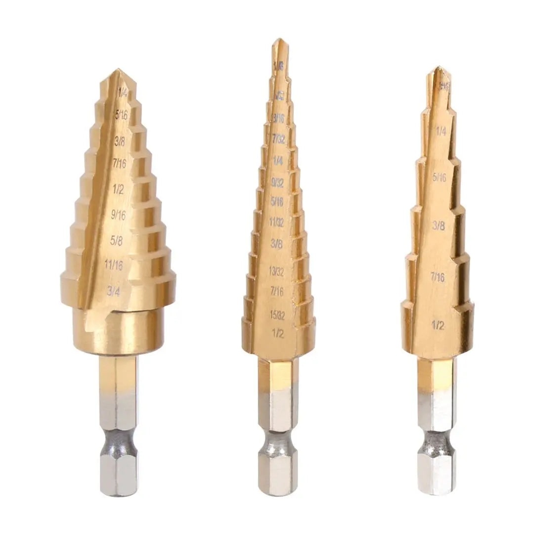Perform Tool W9003 Step Drill Bits for Versatile Hole Cutting