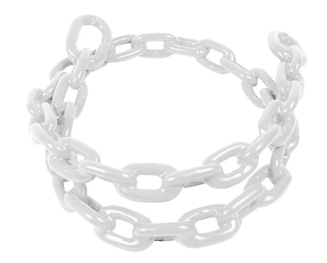 Greenfield VNYL CTD Chain 5/16 x 5 inches White - Durable Steel Construction