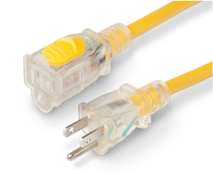 Marinco 151225RV 25' 12/3 15A Locking Extension Cord for Safe Power Connections