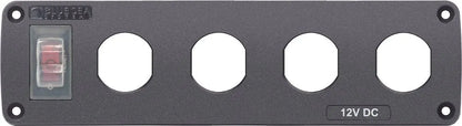 Blue Sea Systems Panel Accessory H2O 4 Socket Blank - Part 4369BSS