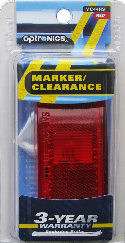 Optronics MC44RS Red 2-Wire Rectangular Marker Light for Vehicles