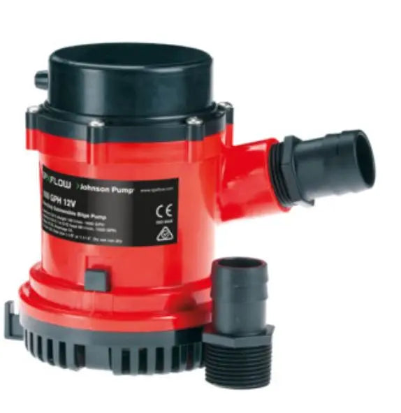 Johnson Pump HD Bilge Pump 1600 GPH 12V No Switch - Part 1600400