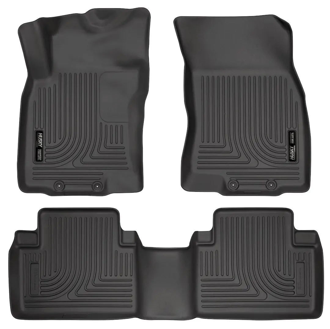 HUSKYLINER W.B. Rogue 4-Piece Black Floor Mat Set for Nissan Rogue and X-Trail (2014-2020)
