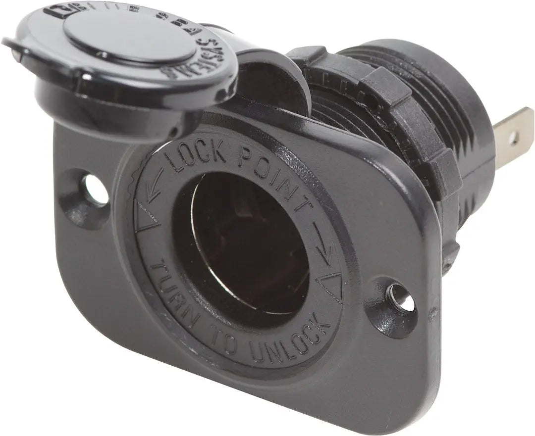 Blue Sea 12V DC Dash Socket (Part Number 1011BSS)