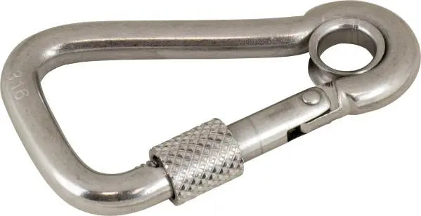 Sea Dog SS Locking Asym Snap with Eye - 4-3/4 inches