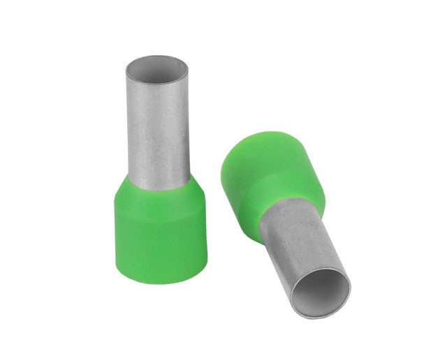 PACER RL612MM10 Green Collar Ferrule for 6 AWG Wire, 12mm Diameter