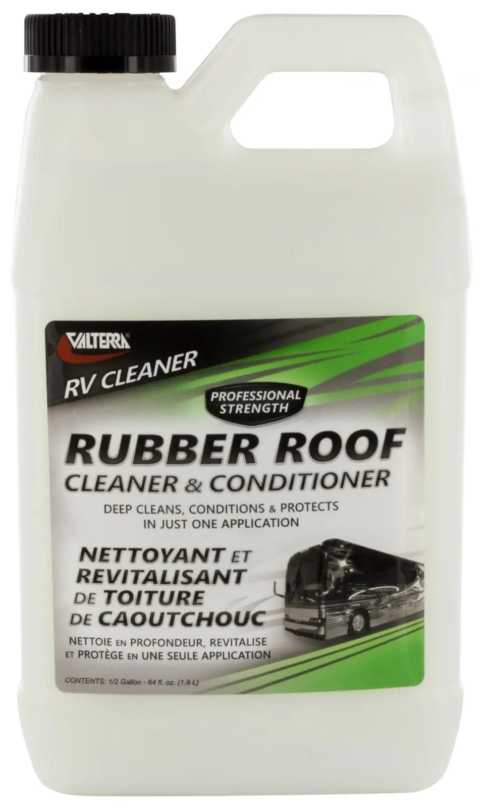 Valterra LLC V88548 Rubber Roof Cleaner - 64 oz for RV and Camper Maintenance