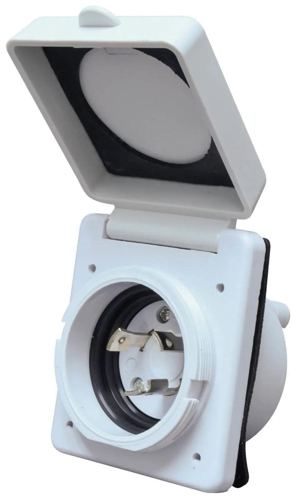Valterra LLC 30A Inlet White Carded - Durable Marine and RV Power Connection