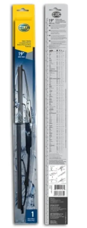 HELLA 858083191 Wiper Blade 19-inch Standard Single for Reliable Windshield Wiper Performance