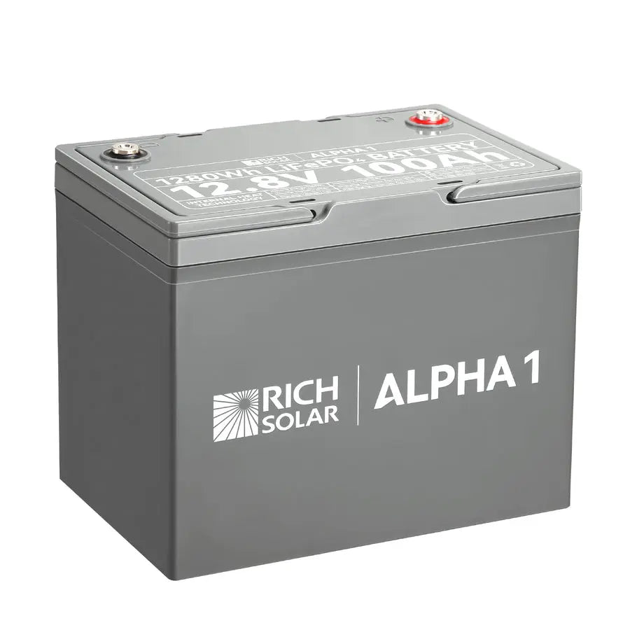 RICH SOLAR RSB121S Alpha 1 12V 100Ah Deep Cycle Battery for Solar and Off-Grid Power