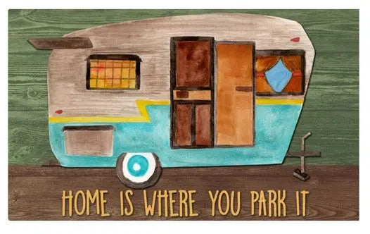Kittrich Textilen CampMat - Home is Where the Park Outdoor Mat (Part Number: STRB158211)