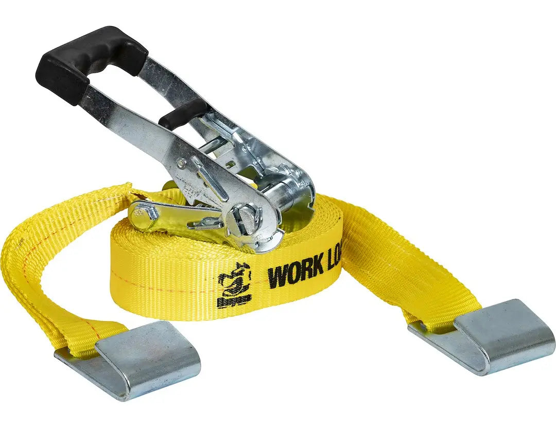 Buyers Prod 5483005 Ratchet Tie Down Strap - 2 inch x 30 ft, Heavy Duty Cargo Securement