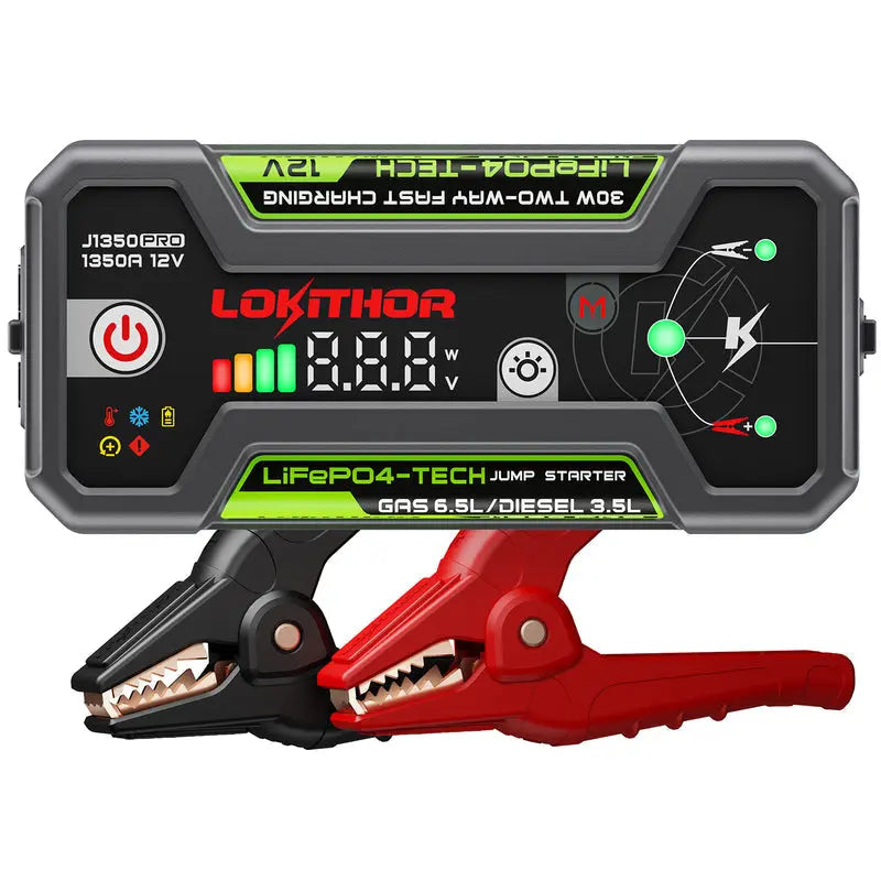 LOKITHOR J1350PRO 1350A Lithium Iron Phosphate Jump Starter with Portable Power