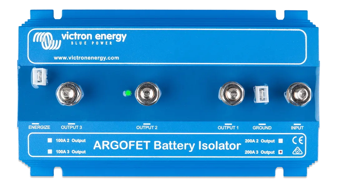 Victron Ener ARG2003010 Argon FET Battery Isolator 200A for 3 Batteries
