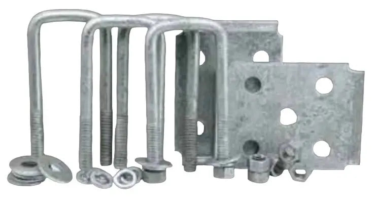 Dextr Marine Axle Tie Plate Kit for 2' Square Axles