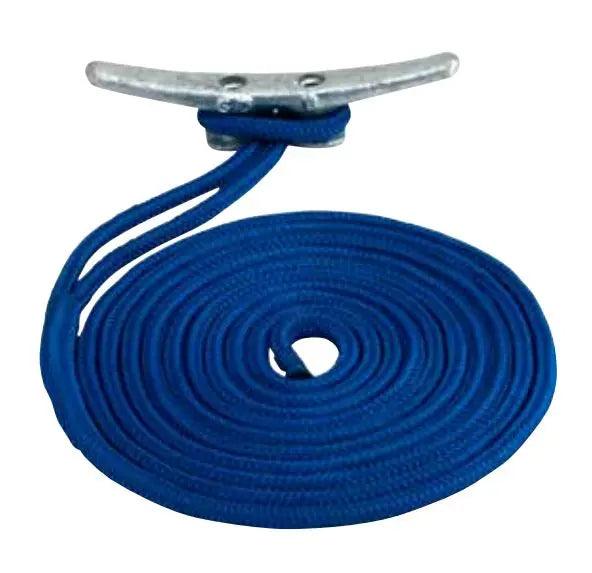 Sea Dog Double Braid Nylon Dock Line 20 ft - Heavy Duty Marine Rope for Boating and Docking