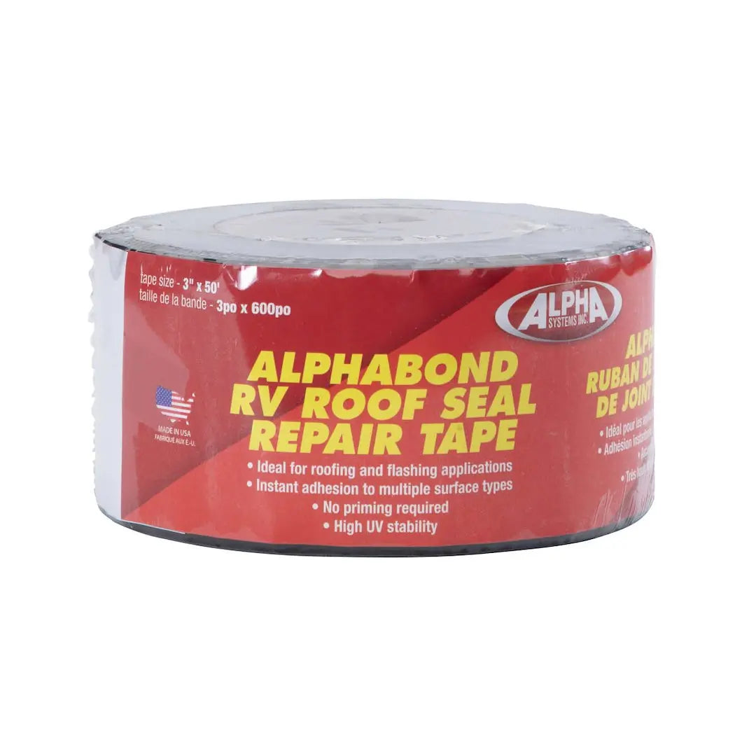 Lippert Components Alphabond TPO Tape 3' x 50' Black for RV and Trailer Applications