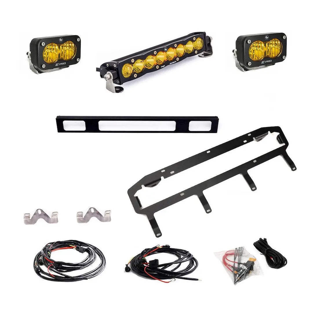 Baja Designs S8 10-Inch/S2 Pro Grille Light Replacement for Toyota 4Runner
