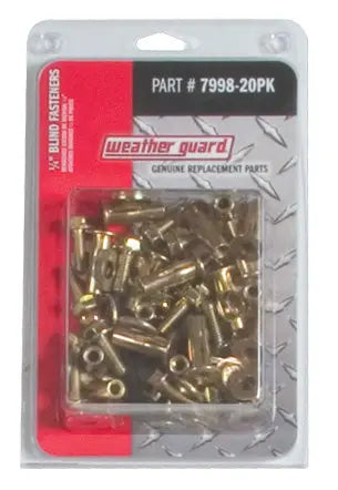 WeatherGuard 799820PK 1/4-Inch Blind Fasteners for Secure and Reliable Mounting