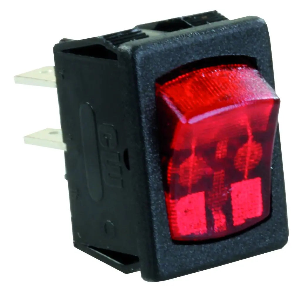 JR Products Mini-IL On/Off 12V Switch in Red and Black (Part #12765)