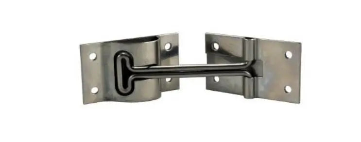 JR Products 10515 4-foot Stainless Steel T-Style Door Hanger for RVs and Trailers