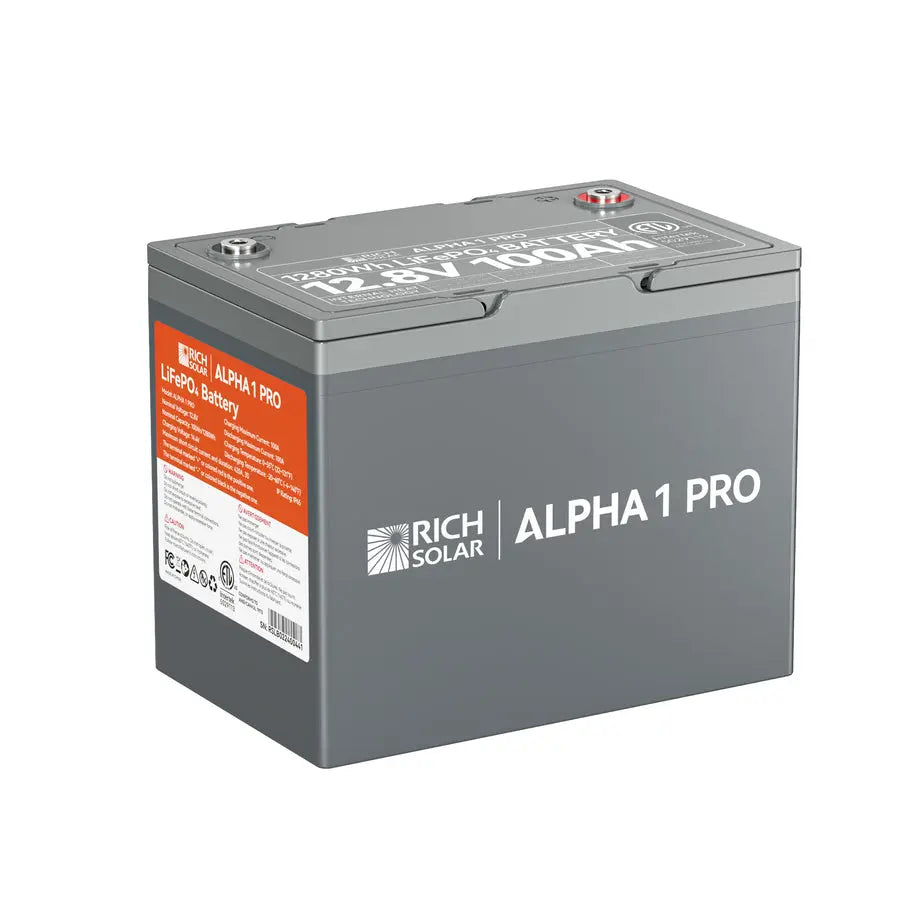 RICH SOLAR RSB121SP Alpha 1 Pro 12V 100Ah Battery