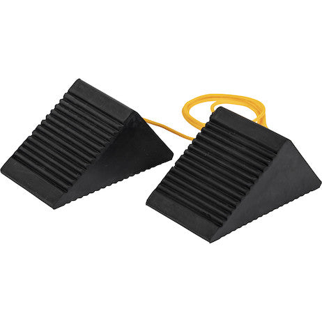 Buyers Prod Mini RBR Wheel Chock with Cord – Model WC35225