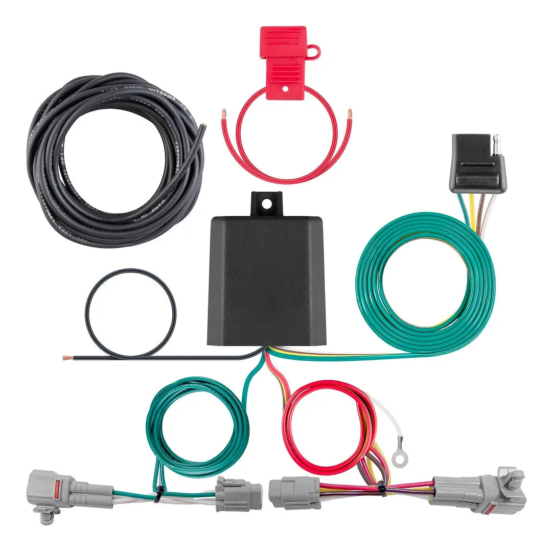 CURT MFG Custom Wiring Harness 4-Way Flat Outlet - Reliable Trailer Electrical Connection