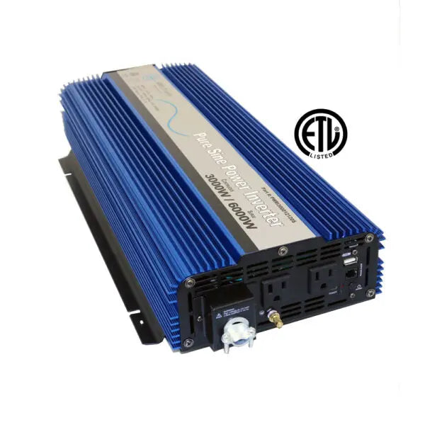 AIMS Power 3000W Pure Sine Wave Inverter - Reliable Power Conversion for Off-Grid and Emergency Use