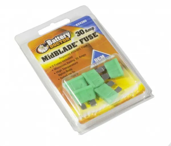 WIRTHCO Mid Blade Fuse 30 Amp - Reliable Overcurrent Protection